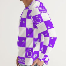 Load image into Gallery viewer, Superhero Society Purple Diamond Long Sleeve Tee