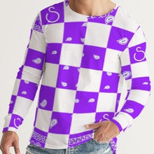Load image into Gallery viewer, Superhero Society Purple Diamond Long Sleeve Tee