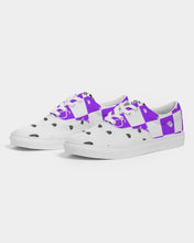 Load image into Gallery viewer, Superhero Society Purple Diamond Lace Low Top Shoe