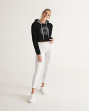 Load image into Gallery viewer, Superhero Society Black Shield Women's Cropped Hoodie