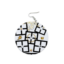 Load image into Gallery viewer, S Society Imperial Round Wooden Earrings