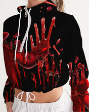 Load image into Gallery viewer, Superhero Society Spooky Love Women's Cropped Windbreaker