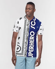 Load image into Gallery viewer, Superhero Society OG Classic Blue Night Men's Slim Fit Short Sleeve Polo