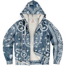 Load image into Gallery viewer, Superhero Society Billie Jean Light Blue Microfleece Hoodie Jacket