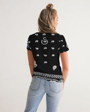 Load image into Gallery viewer, iSuperhero Jay Merch Women's Black V-Neck Tee