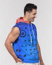 Load image into Gallery viewer, Superhero Society Blue Night Men's Heavyweight Sleeveless Hoodie