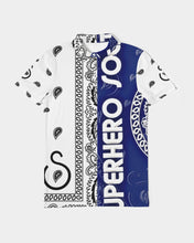 Load image into Gallery viewer, Superhero Society OG Classic Blue Night Men's Slim Fit Short Sleeve Polo