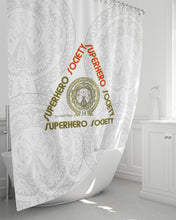 Load image into Gallery viewer, Superhero Society street wear spring edition Shower Curtain 72"x72"