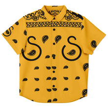 Load image into Gallery viewer, Superhero Society OG Sunshine Youth Button-Up Short Sleeve Shirt