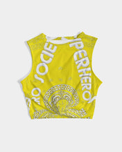 Load image into Gallery viewer, Superhero Society Moody Gold-tone Women's Twist-Front Tank