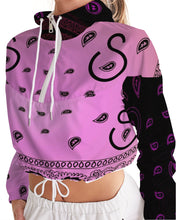 Load image into Gallery viewer, Jazzmen pink collection Women's Cropped Windbreaker