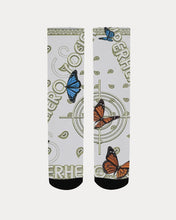 Load image into Gallery viewer, Superhero Society OG Golden Butterfly Unisex Socks