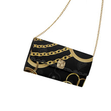 Load image into Gallery viewer, Superhero Society Gold Tears Flap Shoulder Bag with Chain