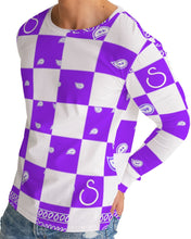 Load image into Gallery viewer, Superhero Society Purple Diamond Long Sleeve Tee