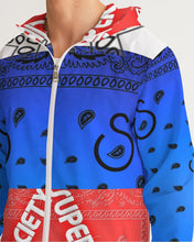 Load image into Gallery viewer, Superhero Society Blue Night Men's Windbreaker