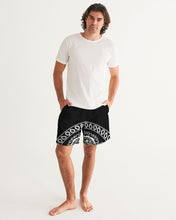 Load image into Gallery viewer, Superhero Society Black Shield Men's Swim Trunk