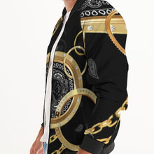 Load image into Gallery viewer, Superhero Society Gold Tears Men's Bomber Jacket