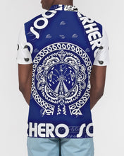 Load image into Gallery viewer, Superhero Society OG Classic Blue Night Men's Slim Fit Short Sleeve Polo
