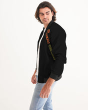 Load image into Gallery viewer, Superhero Society Classic Solid Black Men's Bomber Jacket