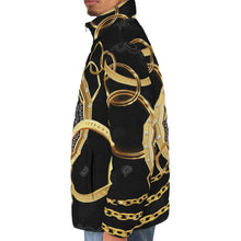 Load image into Gallery viewer, Superhero Society Gold Tears Puffer Jacket