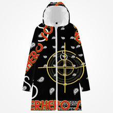 Load image into Gallery viewer, Superhero Society Long Length Cotton Padded Zip up Hoodie Jacket