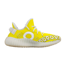 Load image into Gallery viewer, Superhero Society Moody Gold-Tone Mesh Knit Sneaker - White