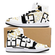 Load image into Gallery viewer, S Society Imperial Gold London High-Top Leather Sneakers