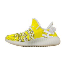 Load image into Gallery viewer, Superhero Society Moody Gold-Tone Mesh Knit Sneaker - White