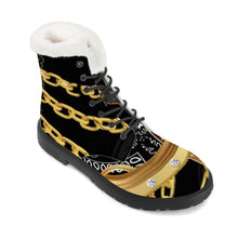 Load image into Gallery viewer, S Society Gold Tears Faux Fur Leather Boot