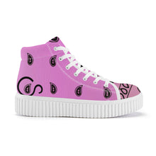 Load image into Gallery viewer, Superhero Society Jazzmen Pink Women's High Top Platform Shoes