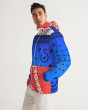 Load image into Gallery viewer, Superhero Society Blue Night Men's Windbreaker