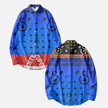 Load image into Gallery viewer, Superhero Society OG Classic Blue Night Day Sleeve Shirts