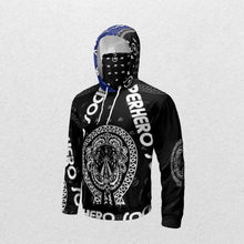 Load image into Gallery viewer, Superhero Society OG Classic Black White Mask Hoodie