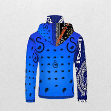 Load image into Gallery viewer, Superhero Society OG Classic Blue Night Mask Hoodie