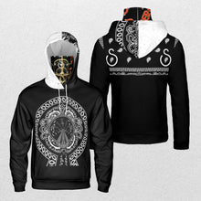 Load image into Gallery viewer, Superhero Society OG Classic Black Shield Mask Hoodie