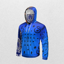 Load image into Gallery viewer, Superhero Society OG Classic Blue Night Mask Hoodie