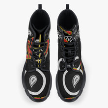 Load image into Gallery viewer, Superhero Society Leather Chunky Boots
