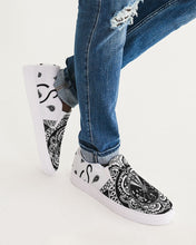 Load image into Gallery viewer, Superhero Society Black/White Twin Men's Slip-On Canvas Shoe