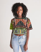 Load image into Gallery viewer, Superhero Society Culture Block Women's Lounge Cropped Tee