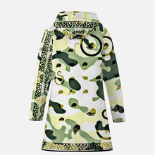 Load image into Gallery viewer, Superhero Society Green Camouflage Long Zipper-up Hoodie Jacket
