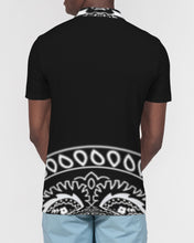 Load image into Gallery viewer, Superhero Society Black Shield Slim Fit Short Sleeve Polo