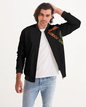 Load image into Gallery viewer, Superhero Society Classic Solid Black Men's Bomber Jacket