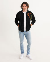 Load image into Gallery viewer, Superhero Society Classic Solid Black Men's Bomber Jacket