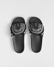 Load image into Gallery viewer, Superhero Society Black/White Twin Women's Slide Sandal