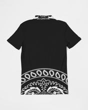 Load image into Gallery viewer, Superhero Society Black Shield Slim Fit Short Sleeve Polo