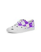 Load image into Gallery viewer, Superhero Society Purple Diamond Lace Low Top Shoe