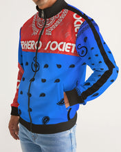 Load image into Gallery viewer, Superhero Society Classic Blue Night Stripe-Sleeve Track Jacket