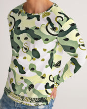 Load image into Gallery viewer, Superhero Society Lazy Green Camouflage Long Sleeve Tee