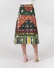 Load image into Gallery viewer, Superhero Society Culture Block Women's A-Line Midi Skirt