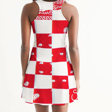 Load image into Gallery viewer, Superhero Society Red Diamond Women's Racerback Dress